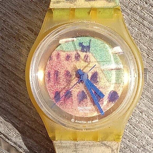 Swatch Accessories - Swatch Watch – 1998 Access Citypass - Cats in Rome/Colosseum , Need Battery